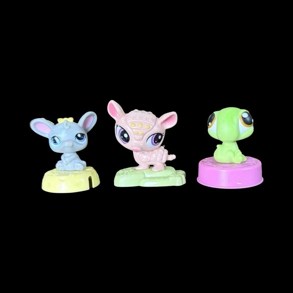 Hasbro Littlest Pet Shop LPS McDonald's Toys Lot Of 3